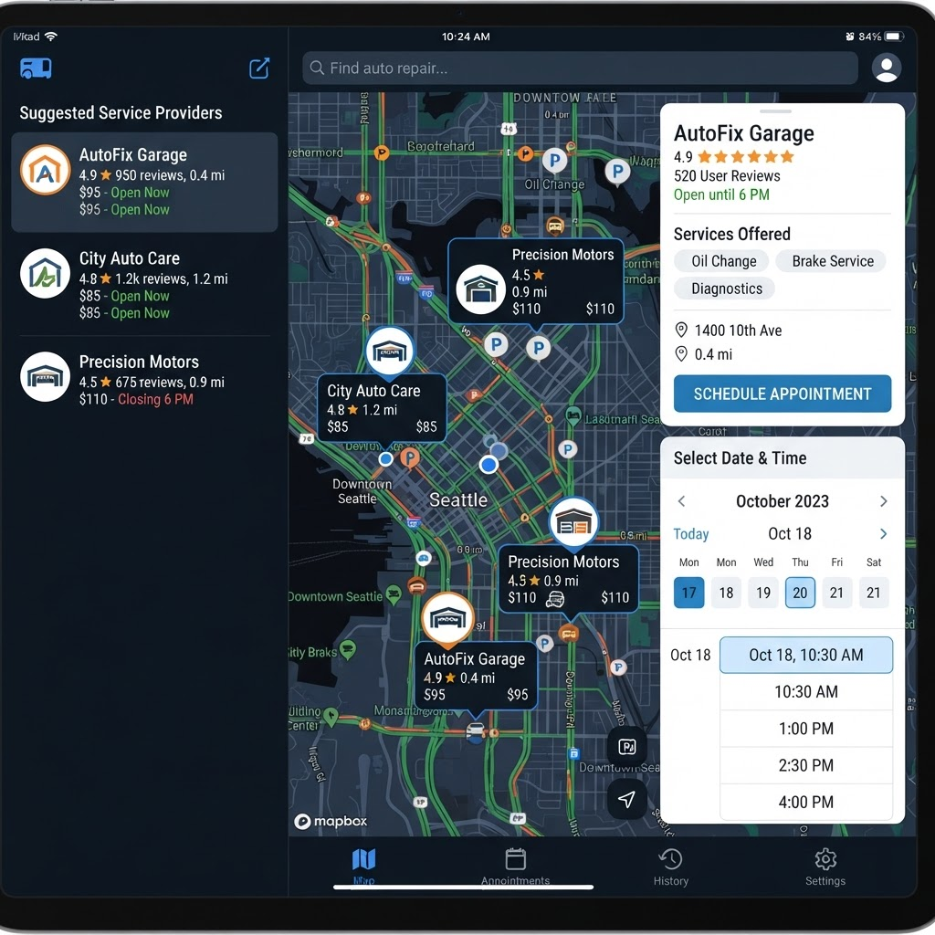 Maintenance Service Provider Finder